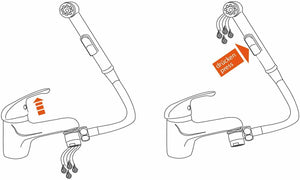 Kit completo spruzzatore per lavabo, Ideale per lavare capelli, tubo da 150 cm