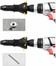 Carica l&#39;immagine nel visualizzatore di Gallery, Kit adattatore rivetto per trapano elettrico, con dado, Blu