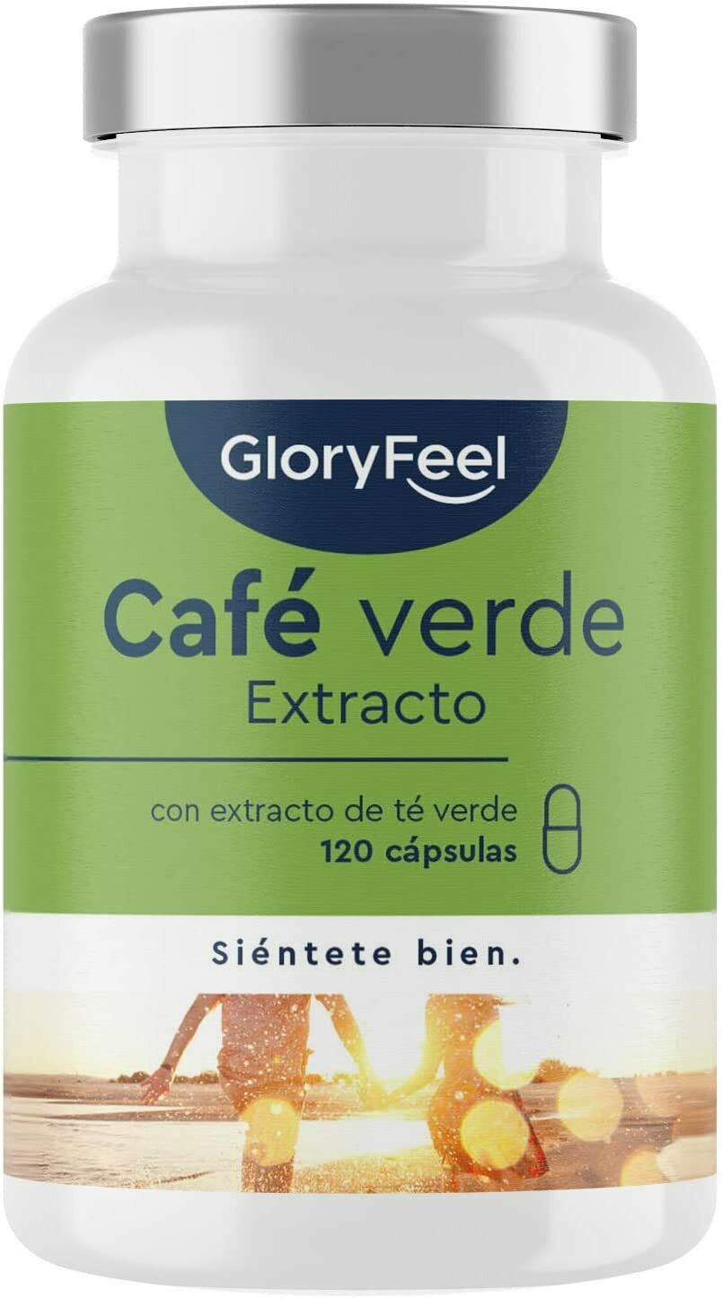 Integratore Caffè Verde + Te Verde + Guaranà + Caffeina,Vitamina B2+B6,gloryfeel