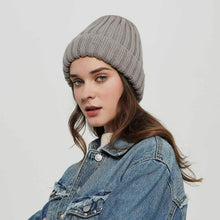Carica l'immagine nel visualizzatore di Gallery, HATOOZE Cappello Beanie Invernale Lavorato a Maglia per Donna Ragazza grigio