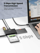 Carica l&#39;immagine nel visualizzatore di Gallery, Adattatore per HDD SSD esterni da 2.5&quot; e 3.5&quot;, Attacco SATA IDE USB 3.0, DC 12 V