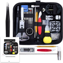 Carica l'immagine nel visualizzatore di Gallery, Kit completo per riparazione orologi, Set con astuccio portatile per orologiai