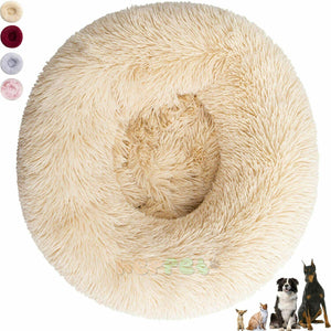 Cuccia Cane Interno, Cuscino per Cani Grandi, Pelosa 50 cm, Beige