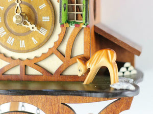 Orologio a cucù della Foresta Nera in vero legno con meccanismo Marrone