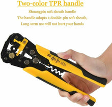 Carica l'immagine nel visualizzatore di Gallery, Pinza spellafili multifunzione per cavi e fili elettrici, Per tagliare crimpare
