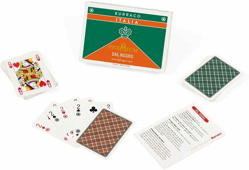 Carte da gioco per Burraco, 55 + 55 carte in cartoncino duplex, Dal Negro 90078