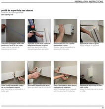 Carica l&#39;immagine nel visualizzatore di Gallery, Cornice per illuminazione indiretta led a parete o soffitto - EL301 (1,15 metri)