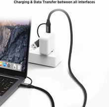 Carica l'immagine nel visualizzatore di Gallery, Lecone 4 in 1 Multi Cavo USB C di Ricarica con Trasferimento Dati, [1 1 Pack