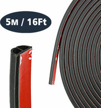 Carica l&#39;immagine nel visualizzatore di Gallery, Guarnizione per portiera auto, Striscia sigillante auto adesiva, Universale, 5 m