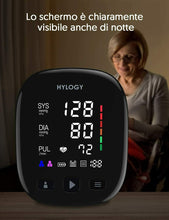 Carica l'immagine nel visualizzatore di Gallery, Misuratore elettronico per pressione sanguigna, Display LCD ampio, Memoria, Nero