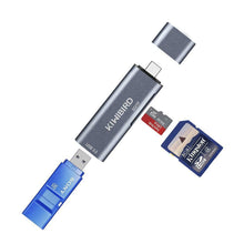 Carica l&#39;immagine nel visualizzatore di Gallery, KiWiBiRD Tipo C Lettore di Schede SD/Micro SD, Adattatore USB-C a USB 3.0...