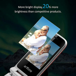 2G Telefono Cellulare per Anziani, artfone C10 con Tasti Grandi 2.4"