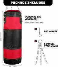 Carica l'immagine nel visualizzatore di Gallery, Odoland Sacco da Boxe 2 Piedi, Non Riempito Pugilato Muay Thai...