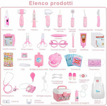 Carica l'immagine nel visualizzatore di Gallery, Giocattolo per bambini, Kit completo per medico infermiere, Dottoressa Rosa