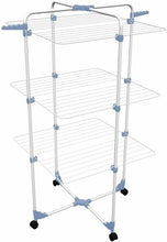 Carica l'immagine nel visualizzatore di Gallery, Stendibiancheria da pavimento verticale con ruote, Gimi Modular 3 a Torre, 30 m