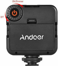 Carica l'immagine nel visualizzatore di Gallery, Luce fotografica 49 LED per fotocamera DSLR, Illuminazione dimmerabile batterie