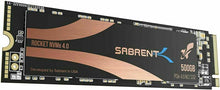Carica l'immagine nel visualizzatore di Gallery, Sabrent SSD Interno 500GB Rocket Nvme PCIe 4.0 M.2 2280 Unità 500GB,