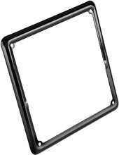 Carica l'immagine nel visualizzatore di Gallery, Cornice quadrata per targa verniciata a polvere nera per moto, Lampa 90481