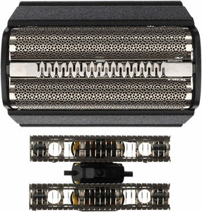 Testina di Ricambio per Rasoio Elettrico Uomo Braun 31B per Series 3, Nero