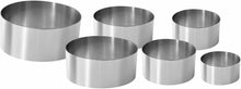 Carica l'immagine nel visualizzatore di Gallery, 6 x Coppa pasta in acciaio Inox di misure diverse, Ideale per impiattare, 5-12cm