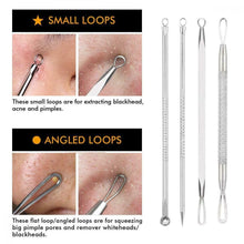Carica l'immagine nel visualizzatore di Gallery, Rimozione Punti Neri Naso Leva Comedoni 7PCS Blackhead Remover Kit per Punti...