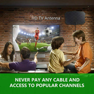 Antenna per TV da interno HDTV Supporto 4K HD VHF UHF FM DTT Guadagno segnale