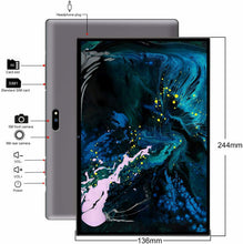 Carica l&#39;immagine nel visualizzatore di Gallery, 4G Tablet 10 Pollici, con tastiera,Android 9.0 3GB RAM e 32GB ROM, Grigio