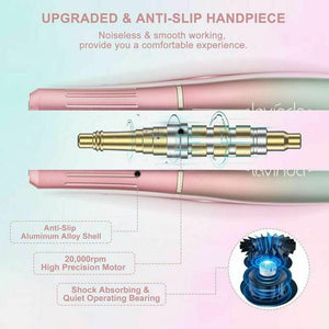 Elettrico Fresa per Unghie, Lavinda Portatile USB manicure e pedicure,...
