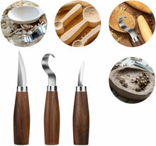 Carica l'immagine nel visualizzatore di Gallery, Jajadeal Set di Strumenti per Intaglio del Legno, Coltello da in...