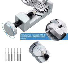 Carica l'immagine nel visualizzatore di Gallery, Kit completo per riparazione orologi, Set con astuccio portatile per orologiai