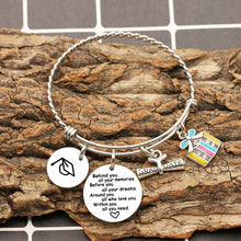 Carica l'immagine nel visualizzatore di Gallery, Angelra Regali di Laurea Bracciale Donna Braccialetto Ciondolo con Behind You