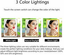 Carica l&#39;immagine nel visualizzatore di Gallery, DeWEISN Specchio da Viaggio, per il Trucco con 72 LED 3 Bianca