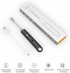 Accendino elettrico antivento con collo flessibile, Arco elettrico senza fiamma