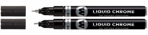 Molotow MO703112 Liquid - Set di 2 pennarelli cromati (1 x 1 mm e 1 x 2 mm)