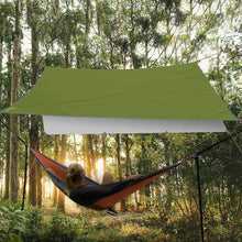 Carica l&#39;immagine nel visualizzatore di Gallery, Tenda da campeggio parasole da 3 x 4 m in nylon, Protezione UV e pioggia, Verde