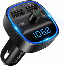 Carica l'immagine nel visualizzatore di Gallery, Trasmettitore FM per autoradio, Bluetooth , Carica batterie per auto 12 v 2.4 A
