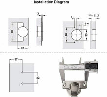 Carica l'immagine nel visualizzatore di Gallery, LOOTICH 110 Grado Battuta Interna Cerniere per Porte con Ammortizzatore, 8 Pz