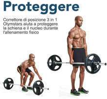 Carica l'immagine nel visualizzatore di Gallery, Olymstars Correttore Posturale, Postura Schiena Uomo 2IN1
