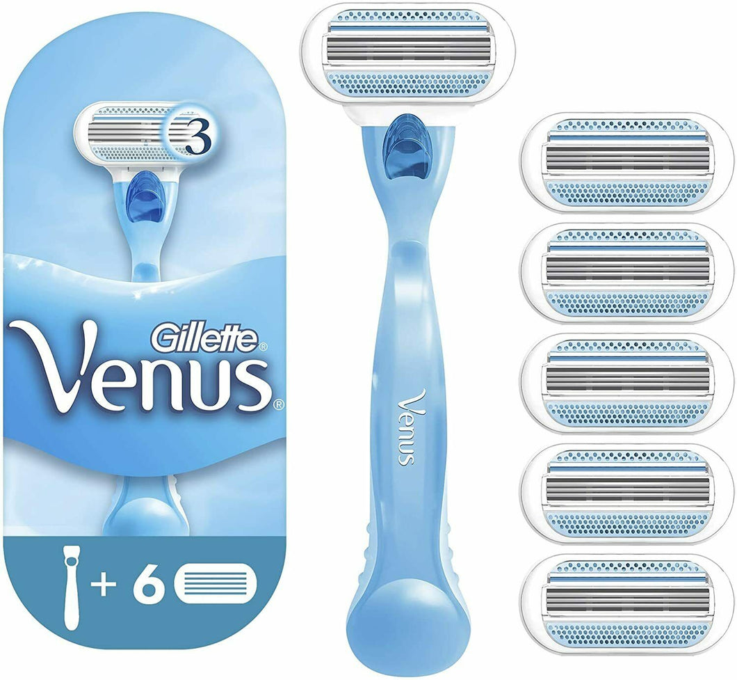 Rasoio da donna Gillette Venus ComfortGlide Spa Breeze + 6 lamette di ricambio