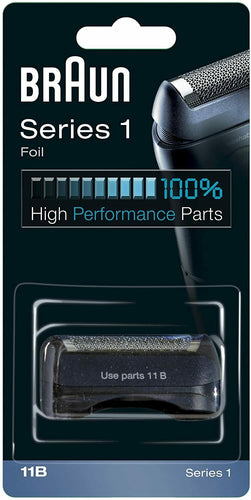 Testina di Ricambio a lamina per Rasoio Elettrico Braun 11B, Series 1, Nero