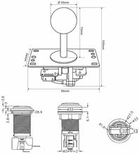 Carica l'immagine nel visualizzatore di Gallery, EG STARTS 2 Giocatori Arcade Kit USB Encoder per PC Joystick Giochi 16x 30mm...
