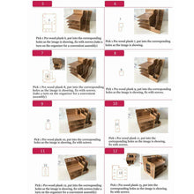 Carica l'immagine nel visualizzatore di Gallery, FOCCTS scrivania organizzatore da tavolo in legno organizer da...