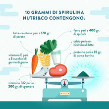 Carica l&#39;immagine nel visualizzatore di Gallery, 500 Compresse di Spirulina Biologica 500mg, Ricca di Proteine, Calcio e Vitamine