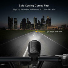 Carica l&#39;immagine nel visualizzatore di Gallery, BIGO Luce Anteriore Bici USB Ricaricabile 2000 mAh/900LM Fanale per MTB a...