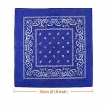 Carica l'immagine nel visualizzatore di Gallery, 12 Bandane per Capelli, Collo, Testa, Sciarpa, Foulard Multicolori, 100% Cotone