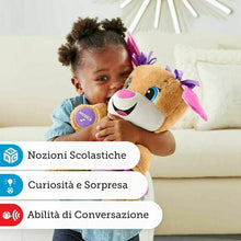 Carica l'immagine nel visualizzatore di Gallery, Fisher-Price La Sorellina del Cagnolino Ridi e Impara, Morbido Peluche...
