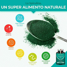 Carica l&#39;immagine nel visualizzatore di Gallery, Nutrimea Spirulina BIO | 540 Compresse Con Proteine Vegetali | Alga It