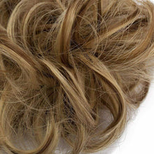 Carica l&#39;immagine nel visualizzatore di Gallery, Chignon elastico per capelli con capelli finti color biondo cenere da 30 g, Coda