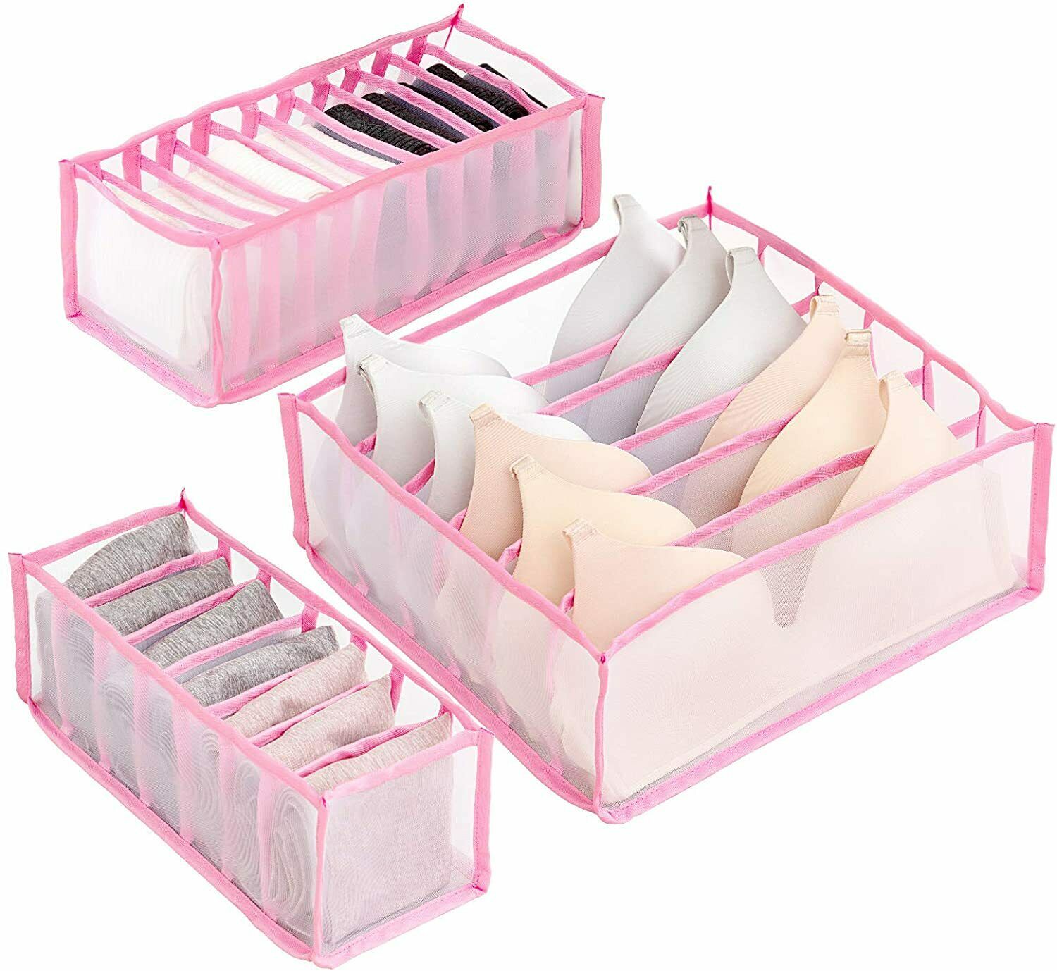 Cawek Cassetto Sotto L'armadio, Organizer Per Vestiti, 5 Scomparti - Foto 3