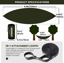 Carica l'immagine nel visualizzatore di Gallery, Amaca con doppio strato in nylon, Ideale per giardino e campeggio con zanzariera